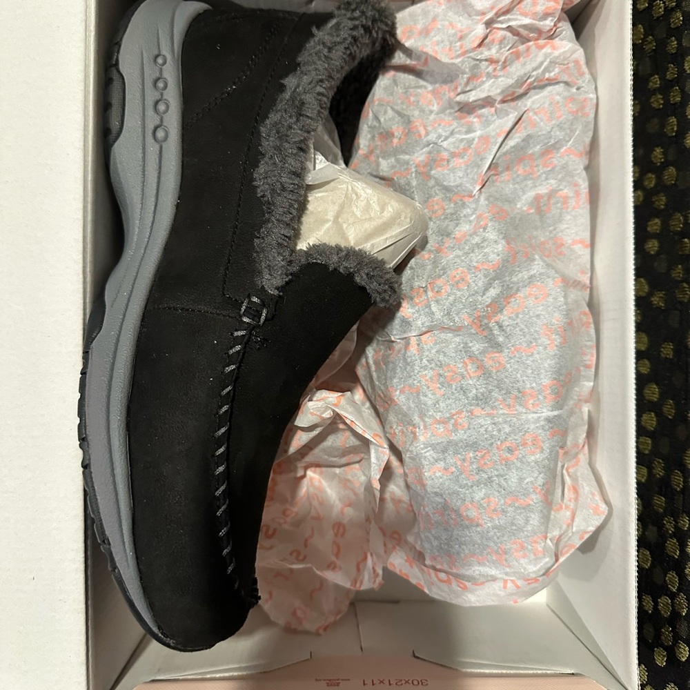 Easy Spirit Black and Gray Women's Slippers
